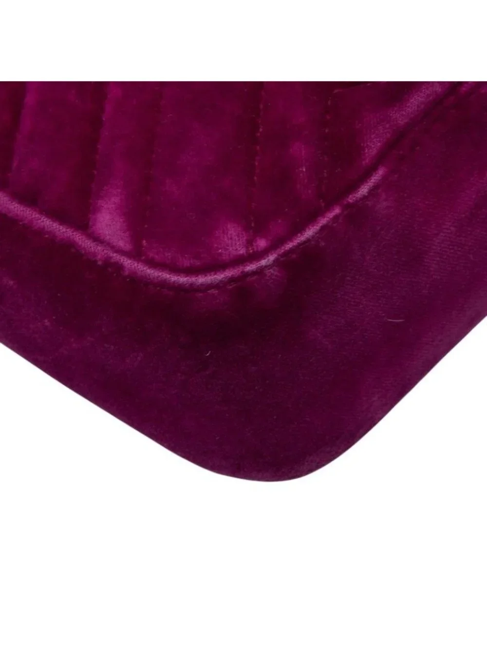 Gucci GG Marmont Quilted Chain Shoulder Bag Purple Velvet